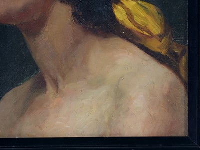 Lot 1053 - Elsie Ward - Black and Gold | oil