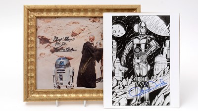 Lot 187 - Star Wars signatures: two signed photographs, various.