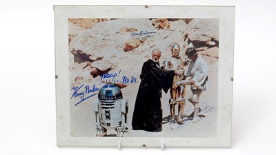 Lot 195 - Star Wars signatures: a signed photographic print.