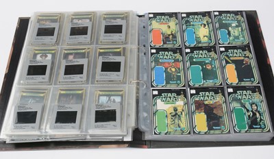 Lot 286 - Star Wars: a large quantity of collectors' trading cards; and Star Wars medallions.