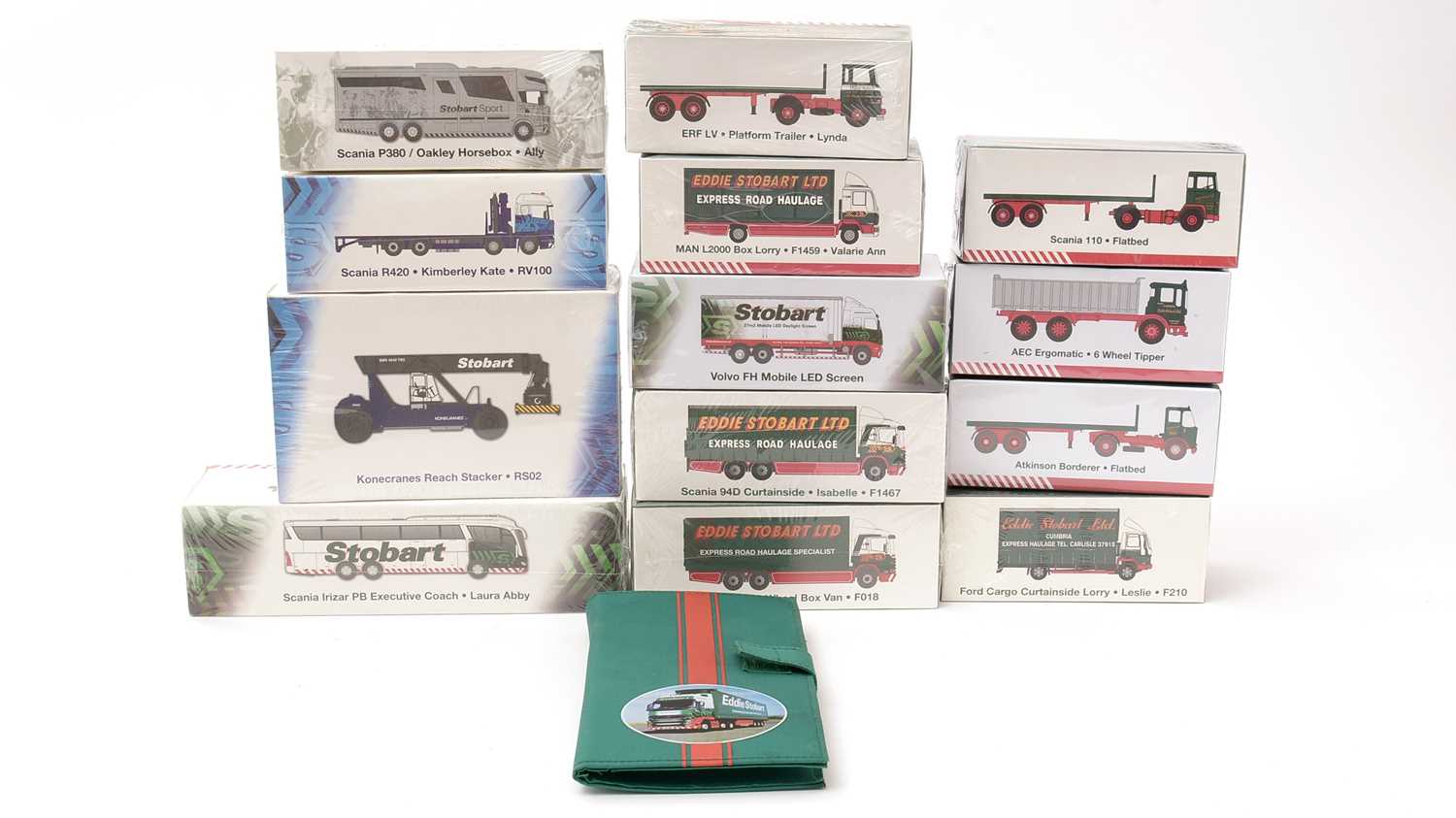 Lot 29 - A group of Atlas Editions Eddie Stobart boxed model vehicles.