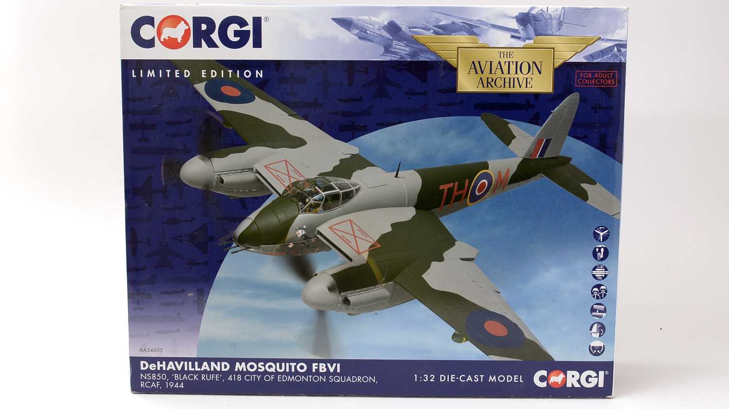 Lot 3 - A Corgi Ltd. Ed. Aviation Archive 1:32 scale diecast model Dehavilland Mosquito SBVI.