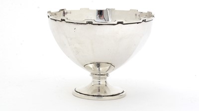 Lot 134 - A Great War period silver sugar bowl.