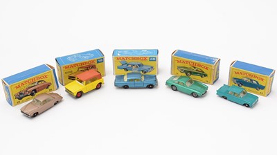 Lot 33 - Five Matchbox Series diecast vehicles