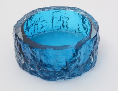Lot 136 - Whitefriars blue glass bottle coaster