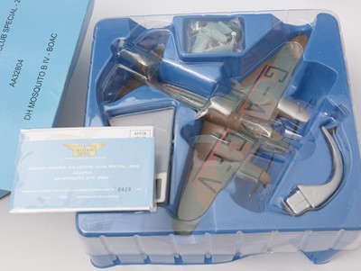 Lot 19 - A group of  five Aviation Archive Collector's Club Special and other scale model aircraft.