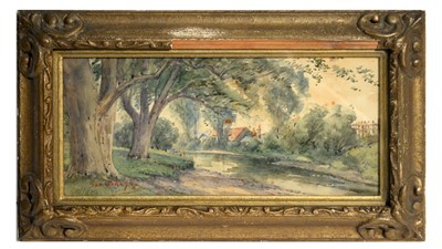Lot 1071 - Samuel "Sam" Bough RSA - On The Banks of the River | watercolour