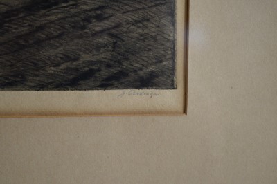 Lot 578 - John Atkinson - Ploughing | artist's proof etching