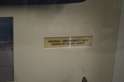 Lot 698 - Wembley seat signed by Geoff Hurst