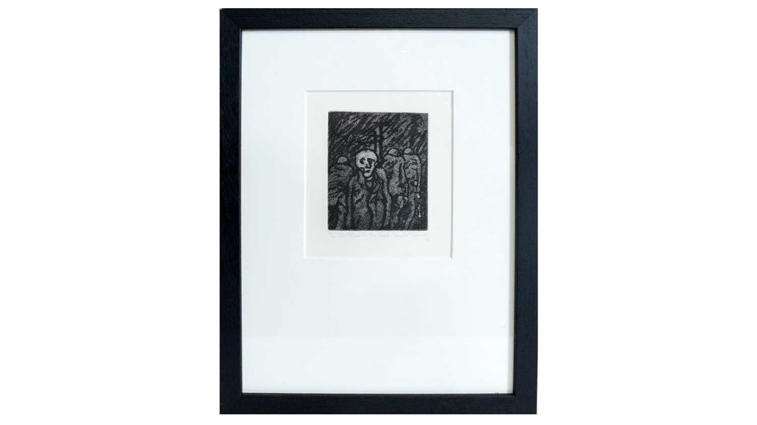 Lot 532 - Tom McGuinness - Old Man on the Heap | limited edition etching