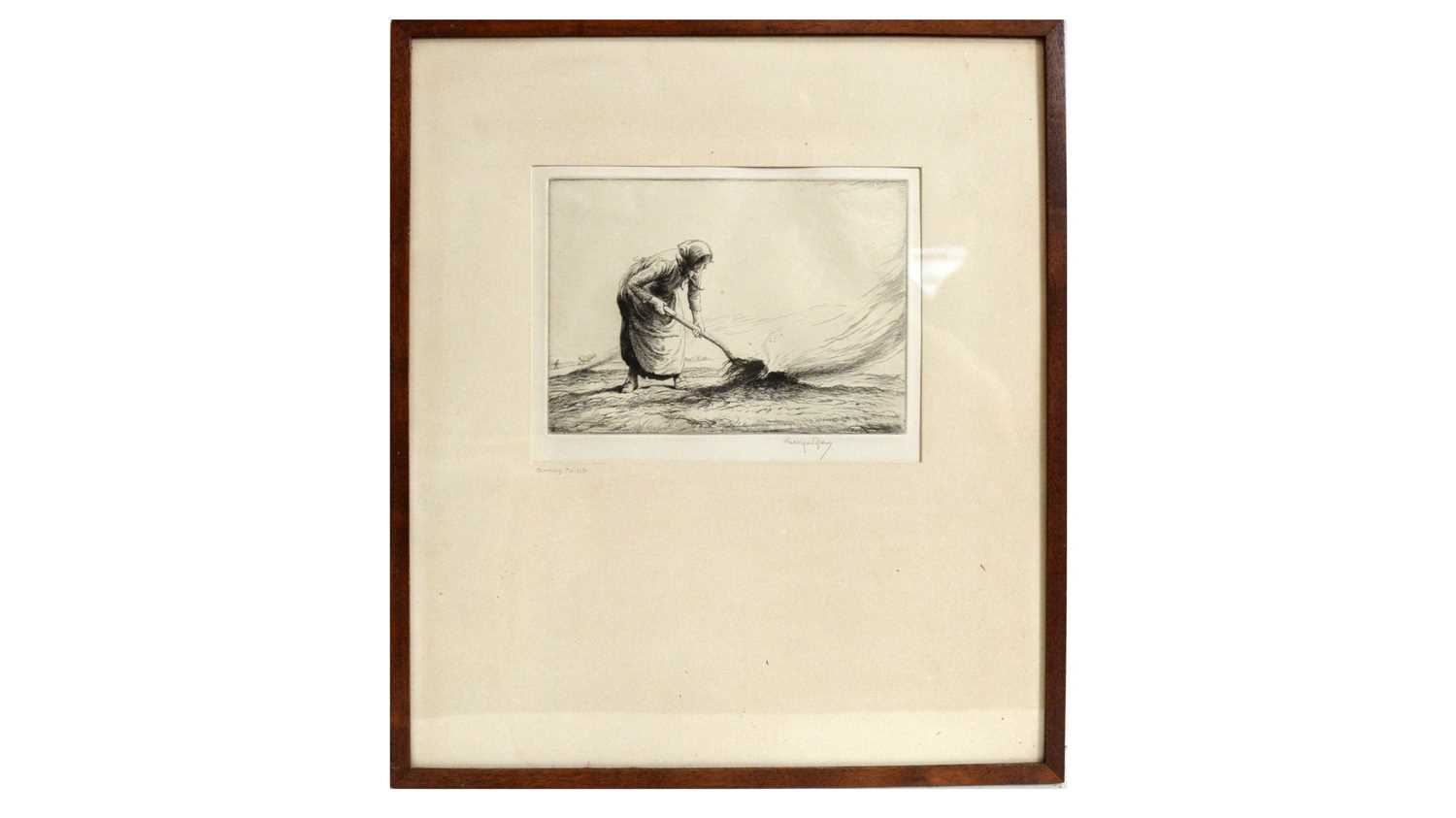 Lot 574 - George Soper RE - Burning Twitch | etching