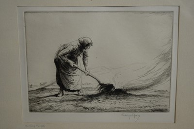 Lot 574 - George Soper RE - Burning Twitch | etching
