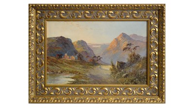 Lot 1096 - Francis E. Jamieson - An Evening Stroll in the Gloaming | oil