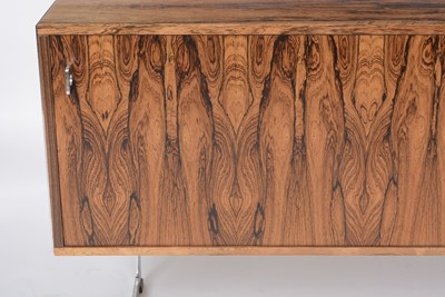 Lot 797 - A mid-20th rosewood and chrome plated sideboard by Richard Young