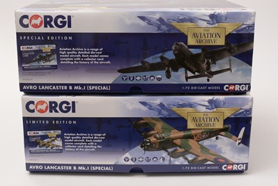 Lot 8 - Two Corgi 1.72 scale die-cast models of the Avro Lancaster B Mk.I