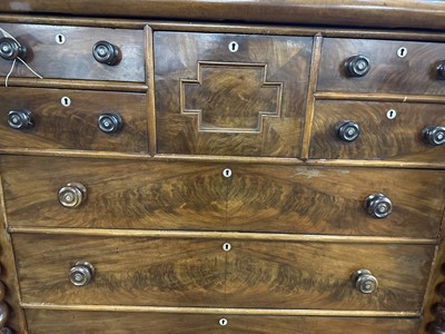 Lot 57 - An early/mid 19th Century mahogany chest.