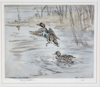 Lot 710 - Henry Wilkinson - Ducks Taking Wing | limited edition engraving