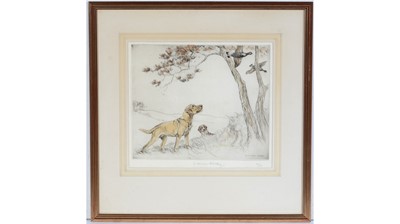 Lot 711 - George Vernon Stokes - Flushing Out Game | limited hand-tinted engraving