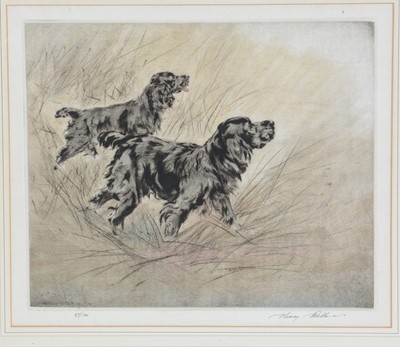 Lot 712 - Henry Wilkinson - Spaniels in the Brush; a pair of views | limited edition engravings