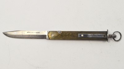 Lot 679 - A Joh Engstrom of Sweden late 19th Century barrel knife