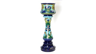 Lot 888 - Burmantoft's 'faience' jardiniere and stand