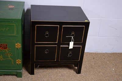 Lot 39 - Two Asian cabinets; and a pair of four-drawer chests.