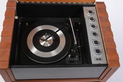 Lot 110 - A retro vintage mid 20th Century circa 1960's KB Kolster Brandes record player