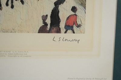 Lot 545 - After L. S. Lowry RBA RA - Street Scene | signed limited edition