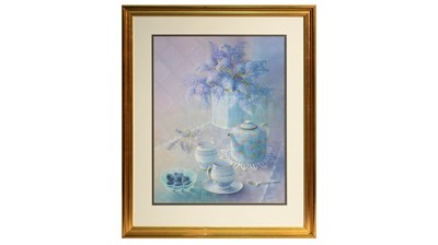 Lot 1103 - Trisha Hardwick - Still Life with Teapot | oil