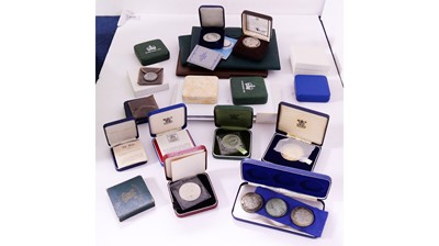 Lot 183 - A collection of silver medallic coins and first day covers