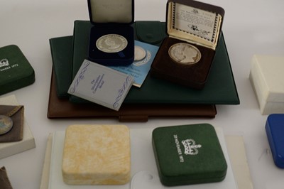 Lot 183 - A collection of silver medallic coins and first day covers