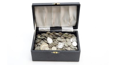 Lot 177 - A large collection of pre-1946 British silver content coinage.