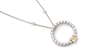 Lot 506 - A diamond pendant