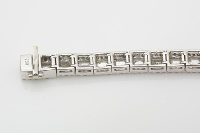 Lot 507 - A diamond line bracelet