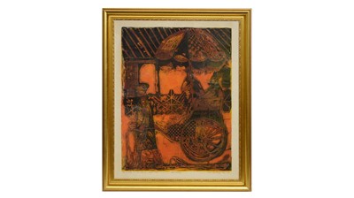 Lot 209 - Bruce Obomeyoma Onobrakpeya - A Ride in the City of Golden Dust | etching