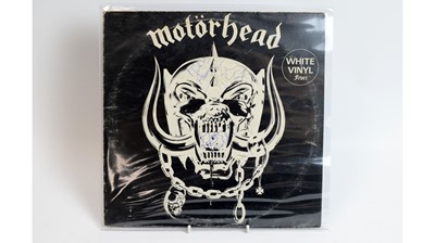 Lot 410 - A signed copy of Motorhead - Motorhead LP, on white vinyl
