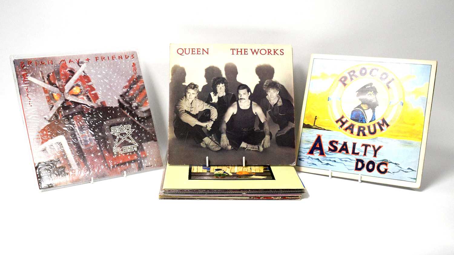 Lot 30 - A selection of mixed rock LPs.