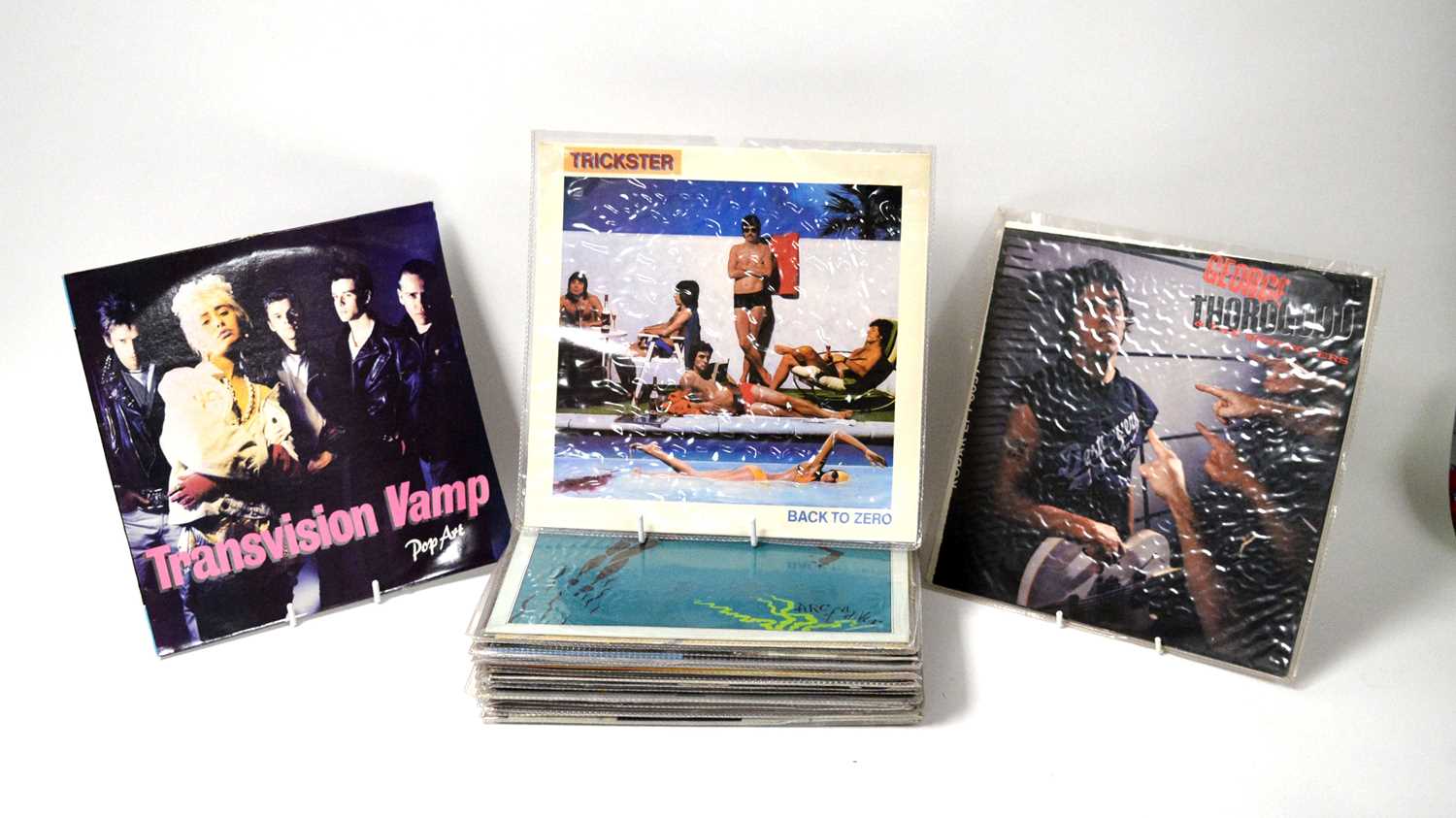 Lot 63 - A selection of mixed rock LPs.