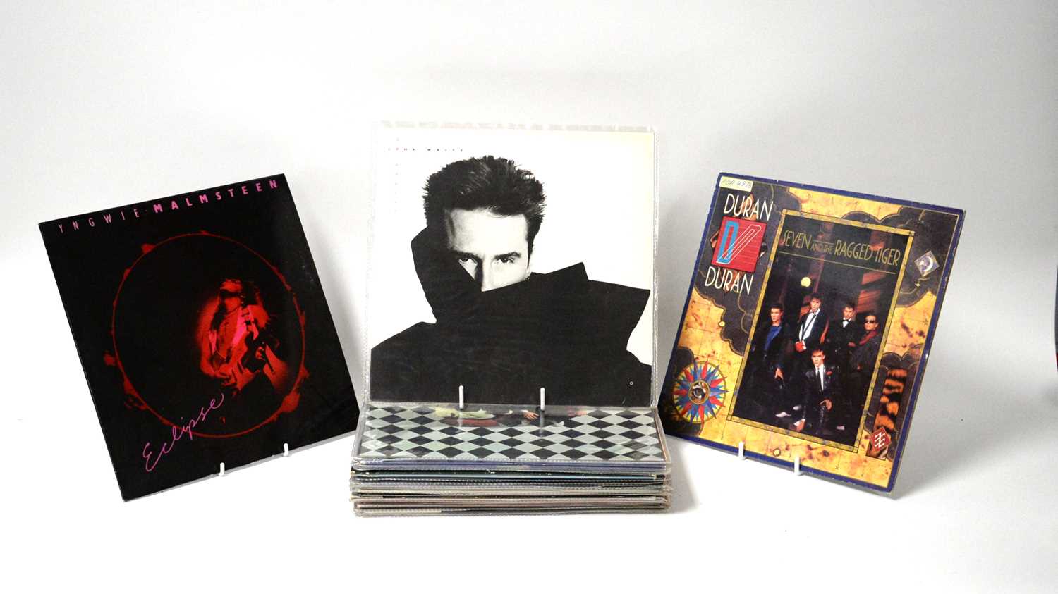 Lot 99 - A selection of mixed 80s rock LPs.