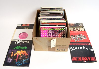 Lot 136 - A selection of mixed heavy rock singles.
