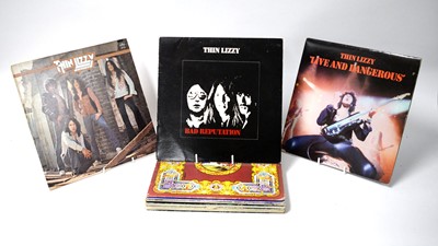 Lot 320 - A selection of Thin Lizzy and Free LPs.