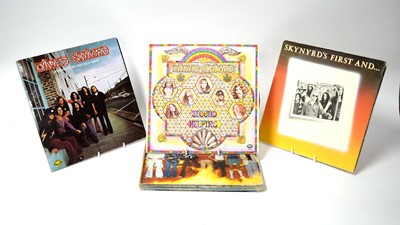 Lot 321 - A selection of Lynyrd Skynyrd and Bad Company LPs.