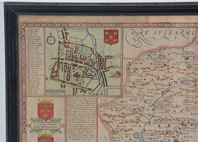 Lot 702 - John Speed - Map of Hampshire | hand coloured engraving