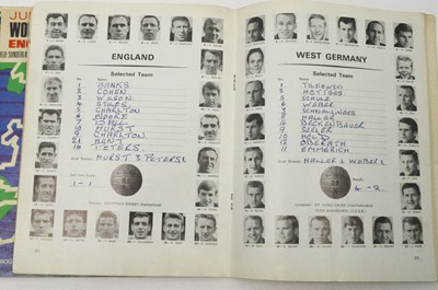 Lot 709 - World Cup 1966 programme and souvenir programme