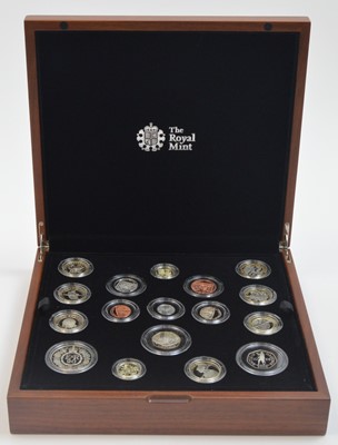 Lot 809 - Royal Mint United Kingdom: the 2016 Premium proof coin set.