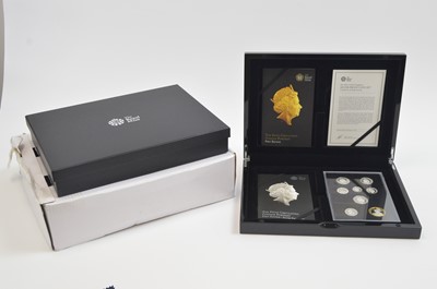 Lot 810 - Royal Mint United Kingdom: the 2015 5th circulating coinage portrait silver proof coin set.