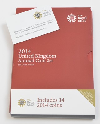 Lot 818 - Royal Mint United Kingdom: the 2014 Annual coin set.