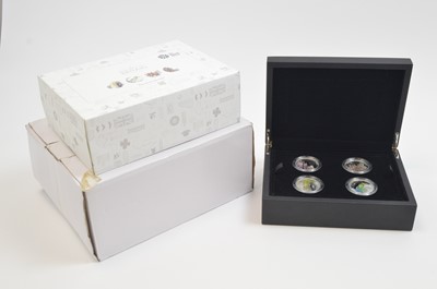 Lot 822 - Royal Mint United Kingdom: the 2017 Portrait of Britain £5 silver 4-coin set.