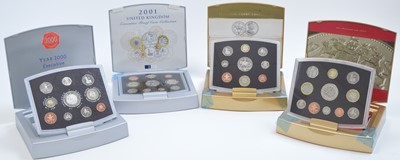 Lot 826 - Royal Mint United Kingdom: four Executive proof collection coin sets.