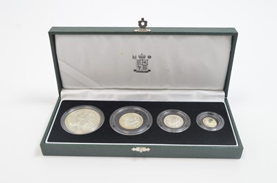 Lot 829 - Royal Mint United Kingdom: 1997 silver proof Britannia Collection 4-coin set.